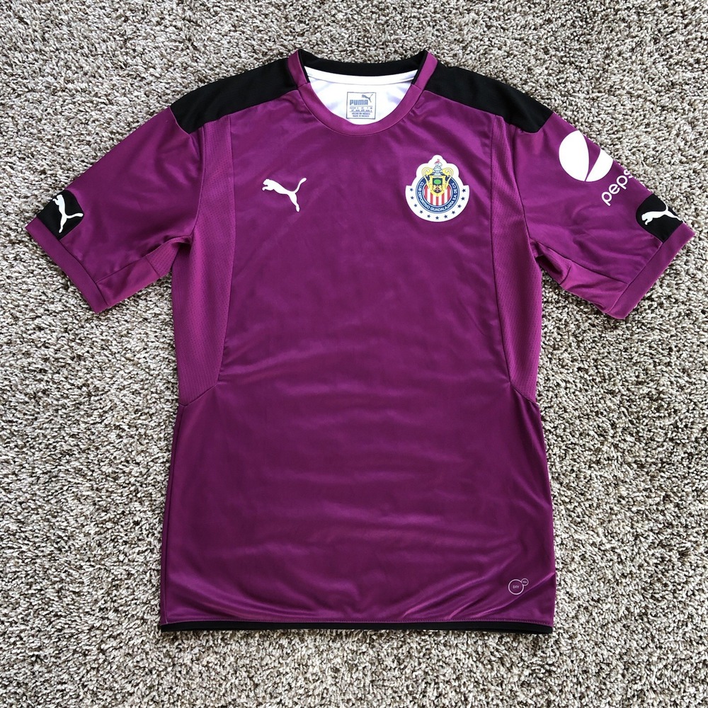 Puma Chivas de Guadalajara Authentic Jersey Mens Small Purple 2016-17 Club Kit